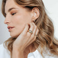 TI SENTO 12363ZY GOLD RING W/ CZ