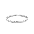 TI SENTO 28155B SILVER HALF ROPE BANGLE