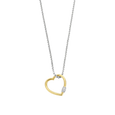 TI SENTO 34022SY GOLD/SILVER HEART NECKLACE