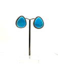 SW BLUE TURQUOISE POST EARRINGS