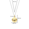 TI SENTO 6844ZY GOLD/SILVER NECKLACE W/ CZ