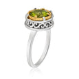 AT 808RT7-PD GOLD ROUND PERIDOT RING