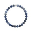 SB SBB007 30E-45U-M SODALITE & STAINLESS STEEL BEAD BRACELET