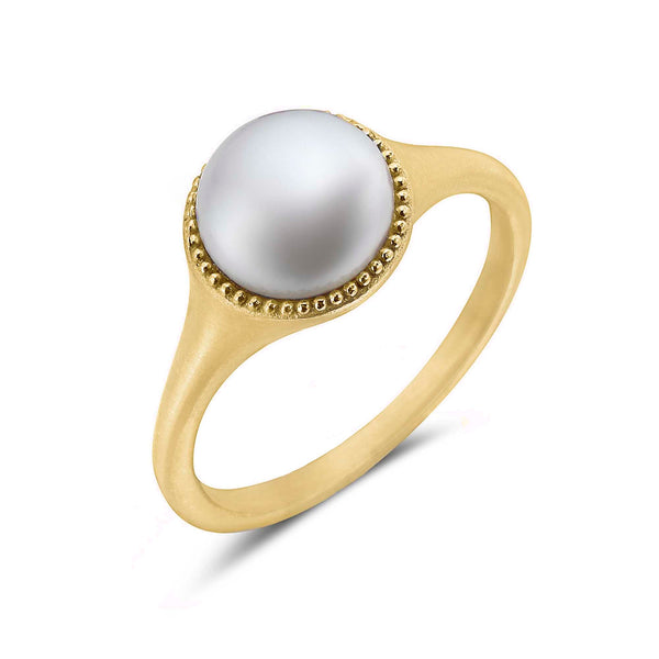 AT 902RG7-P 18K SM PEARL RING