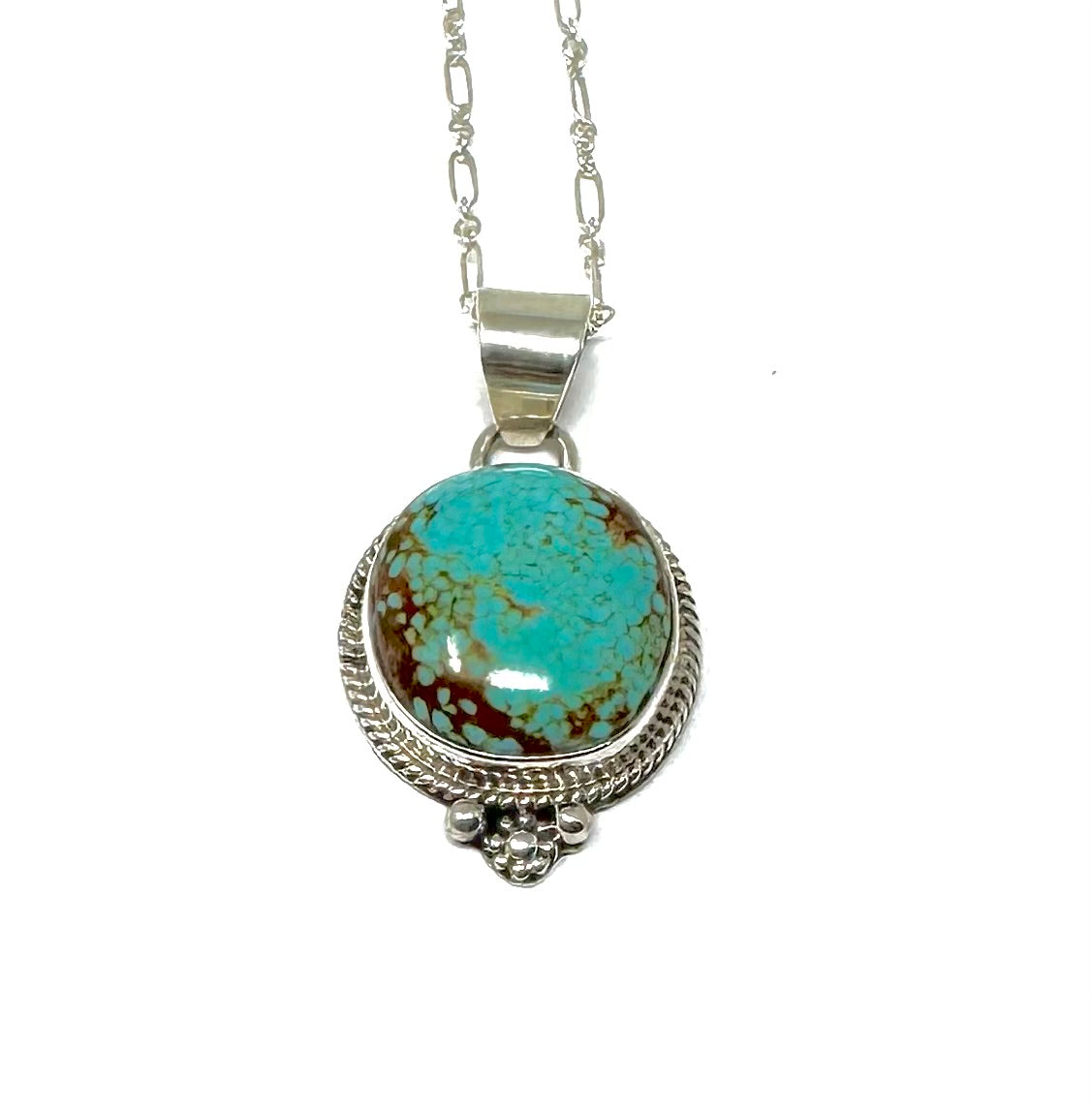 SN ROUND NAVAJO TURQUOISE NECKLACE