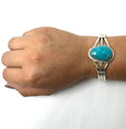 SN TURQUOISE TEARDROP ROPE CUFF