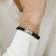 SB LBR-001 RILEY BLACK LEATHER BRACELET