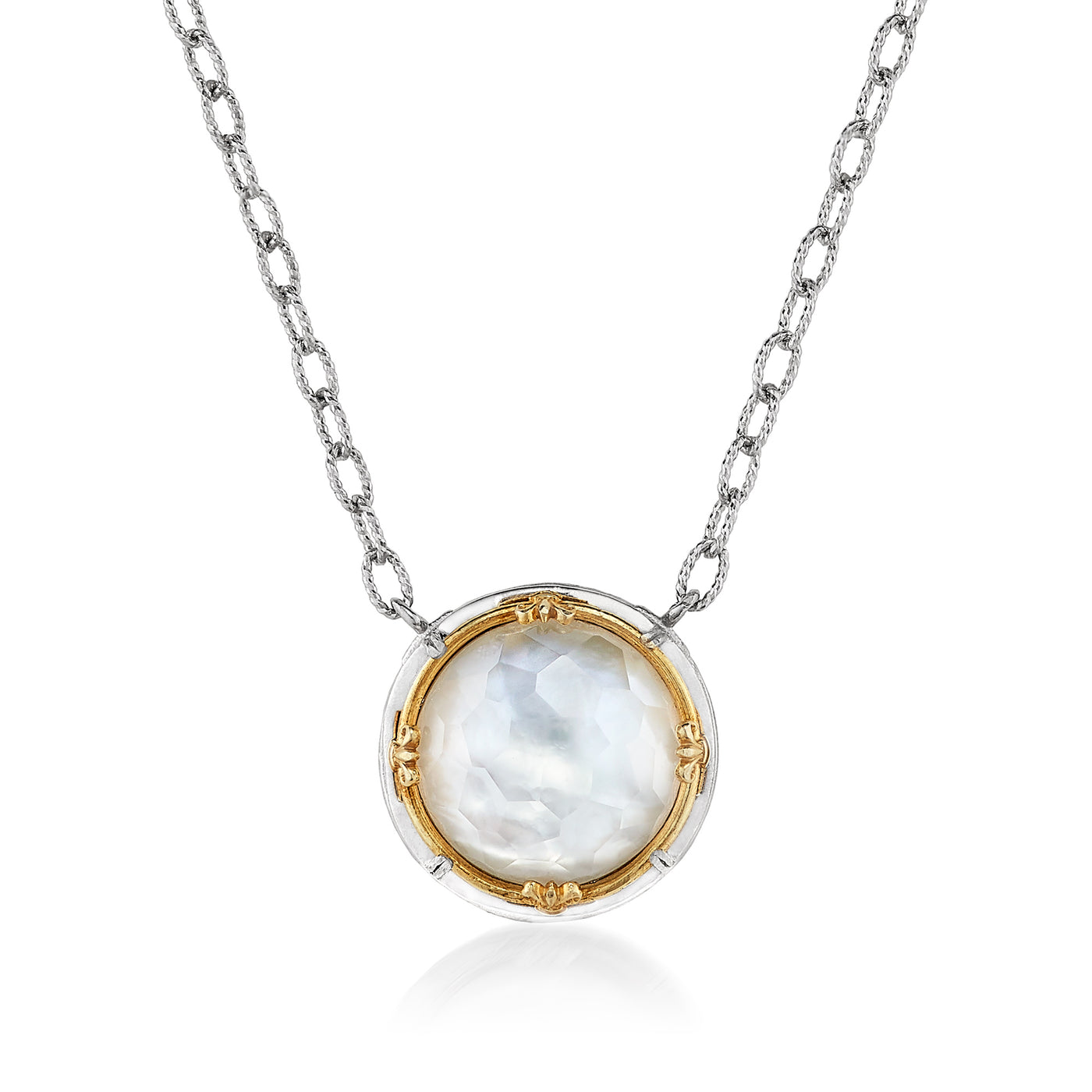 AT 816AT-MOP 2T MOTHER OF PEARL NECKLACE