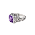 JD R51482 AMETHYST SQUARE RING