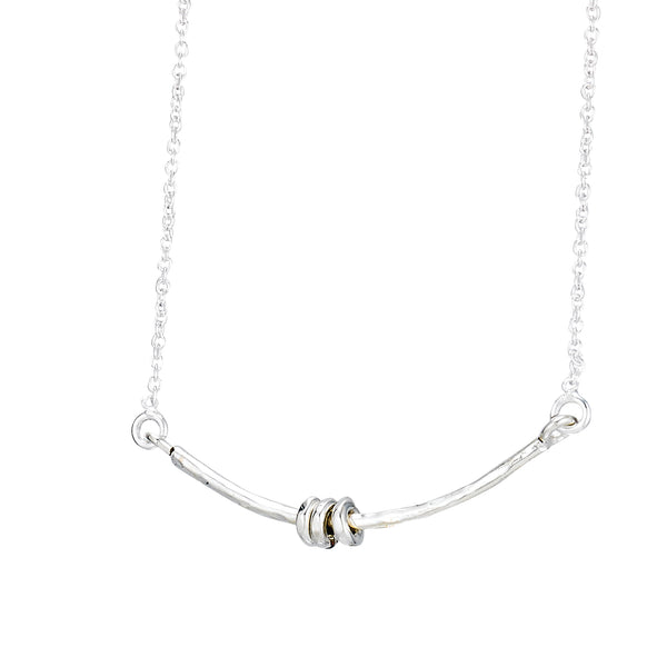 PL N517 RINGED BAR NECKLACE