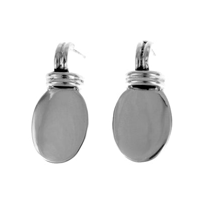 MM M1-357 7 OVAL LOOP POST EARRINGS