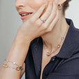 TI 23073ZY 2TONE OVAL LINK BRACELET