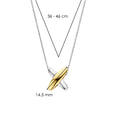 TI 34003SY 2TONE X NECKLACE