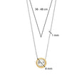 TI SENTO 34031YP GOLD PEARL SILVER CHAIN NECKLACE