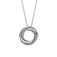 TI SENTO 34054ZI ROPED CIRCLE NECKLACE