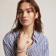 TI SENTO 34054ZI ROPED CIRCLE NECKLACE