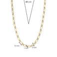 TI SENTO 34070ZY TWO TONE LINK NECKLACE