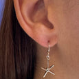 MM M1-1378 STARFISH DANGLE EARRINGS