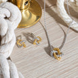 KH 91072GRP MARINA ROPE KNOT GOLDEN NECKLACE