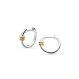 KH 61090GRP MARINA ROPE BAR GOLDEN HINGE HOOP EARRINGS