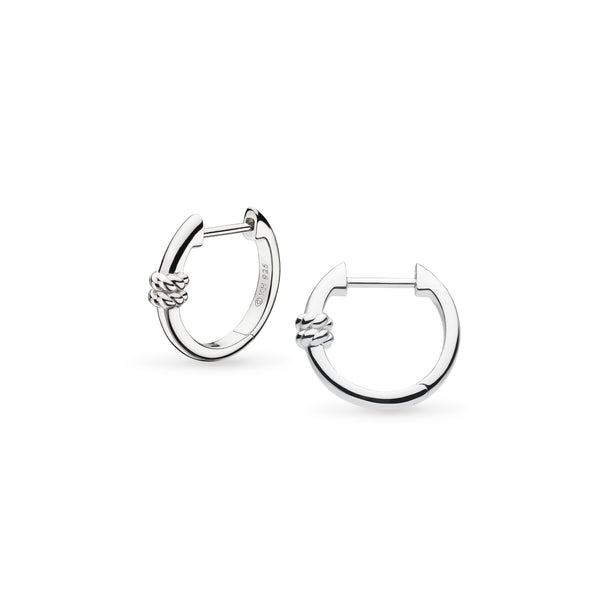 KH 61090RP MARINA ROPE BAR HINGED HOOP EARRINGS