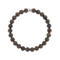 SB SBB-011 MATT BRONZITE STONES BRACELET