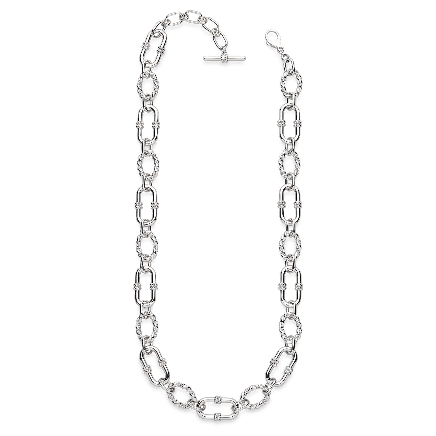 KH 91099RP MARINA ROPE LINK DUO GRANDE CHAIN LINK NECKLACE