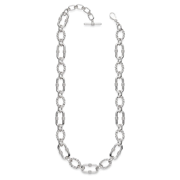 KH 91099RP MARINA ROPE LINK DUO GRANDE CHAIN LINK NECKLACE