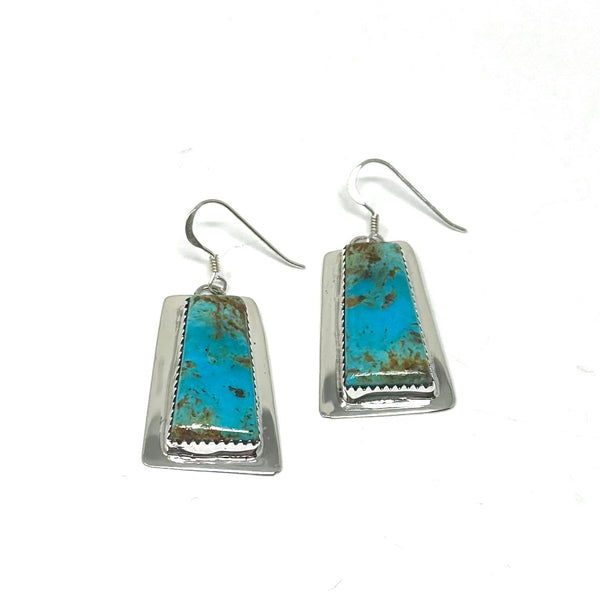 FT TURQUOISE RECT DANGLES