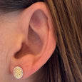 ID E840G KALA 18K DOTTED POST EARRINGS