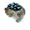 CB TURQUOISE TEAR DROPS CHIMNEY BUTTE WIDE CUFF