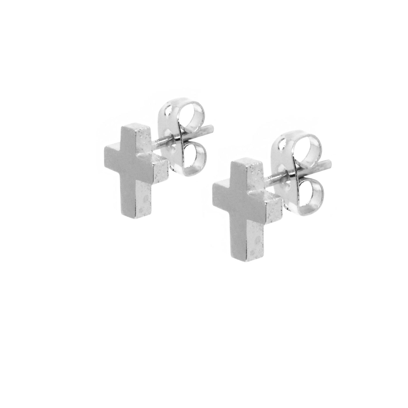 PL E085 CROSS POST EARRINGS