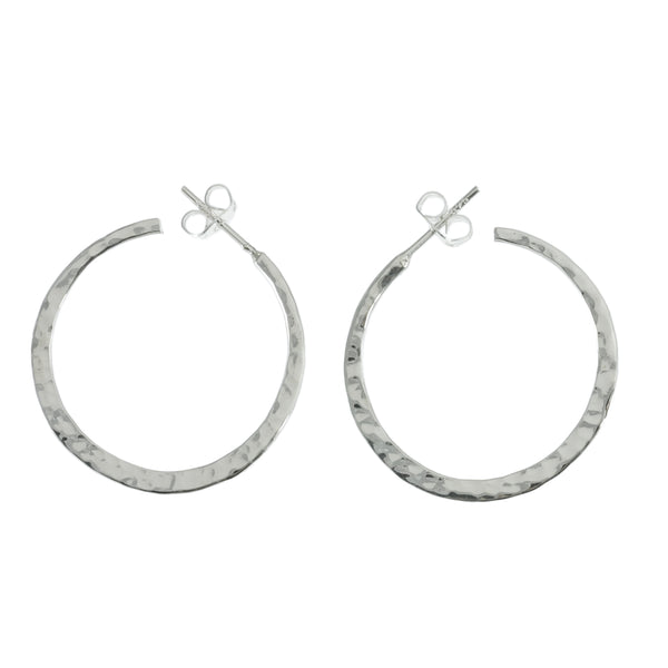 PL E104 2" LG HAMMERED HOOPS