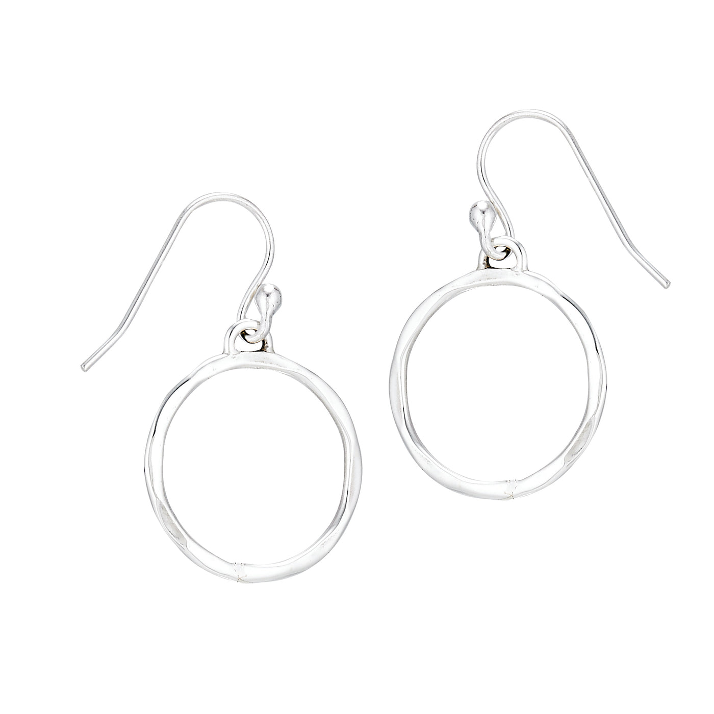 PL E642 SM SILVER CIRC EAR