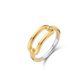 TI SENTO 12229SY/54 GOLD OPEN RECTANGLE GILDED RING