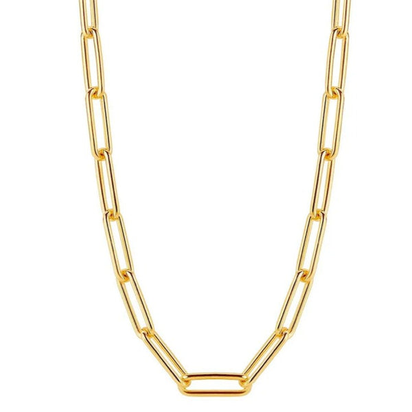 TI SENTO 3937SY/45 GOLD RECTANGLE LINK NECKLACE