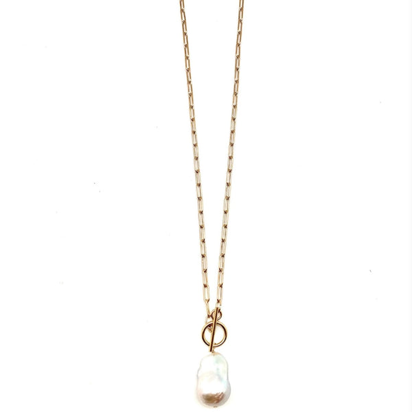 IN2 CAROL LINK GOLD BAROQUE PEARL NECK