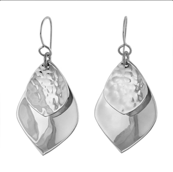 MM #62 M1-2741 CLOSED LEAF DROP EARRINGS