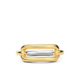 TI SENTO 12229SY/54 GOLD OPEN RECTANGLE GILDED RING