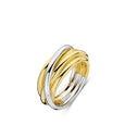 TI SENTO 12056SY TWO TONE GILDED WRAP RING