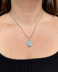 AT 6400A-WT/R WHITE TOPAZ LOCKET