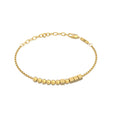 SB 'HERO' MORSE CODE STAINLESS STEEL GOLD BRACELET