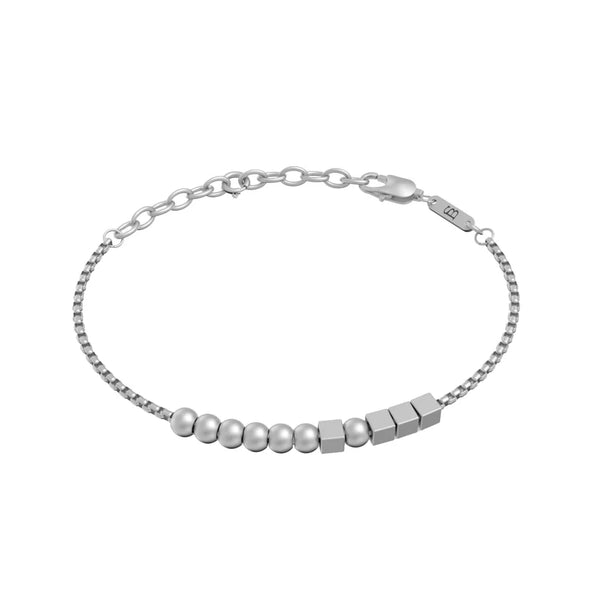 SB 'HERO' MORSE CODE STAINLESS STEEL BRACELET