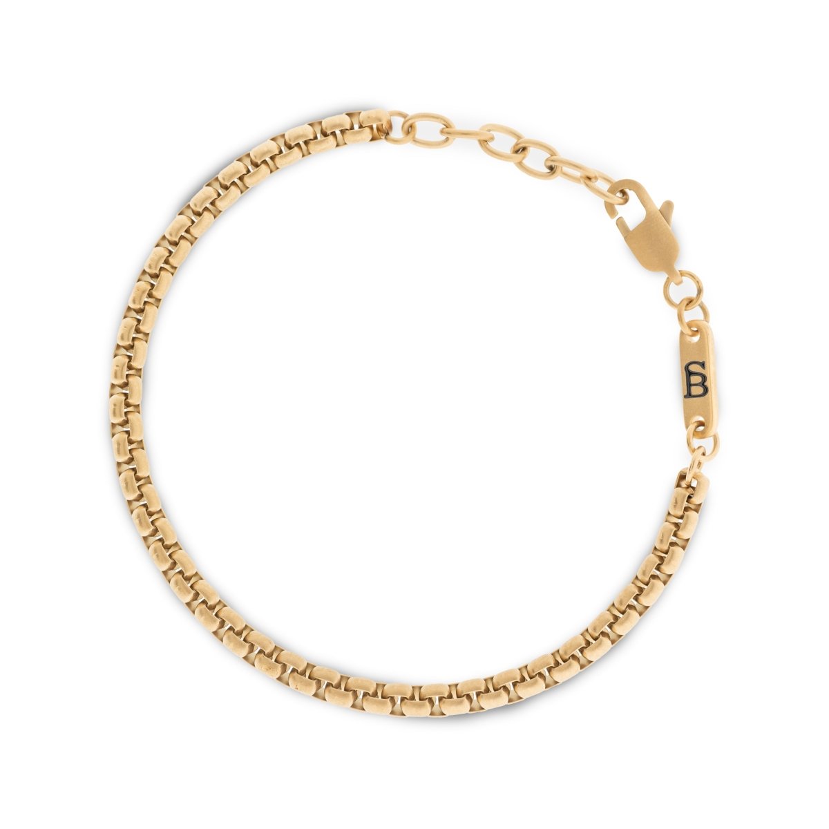 SB B-BOX03 MATT GOLD BOXED BRACELET
