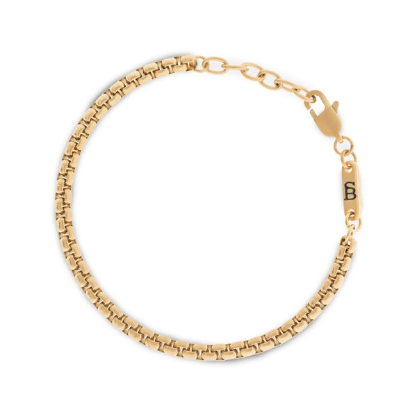 SB B-BOX03 MATT GOLD BOXED BRACELET