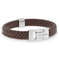SB LBH-003 HARRISON BROWN LEATHER BRACELET