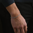 SB B-HEL01 HELIX MATT SILVER BRACELET