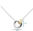 KH 9167GRP P054 TWO TONE 18" LINKED CIRCLES NECK