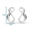 KH 41164RP INFINITY LG CURVED POST EARRING
