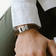 SB LBCC 003M CASUAL COLE STAINSTL BROWN BRACELET